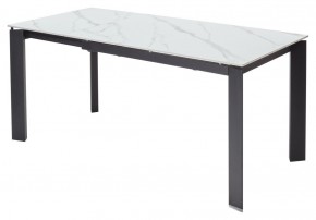 Стол CORNER 120 MATT WHITE MARBLE SOLID CERAMIC / BLACK, ®DISAUR в Игре - igra.ok-mebel.com | фото 7