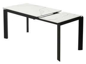 Стол CORNER 120 MATTE STATUARIO Белый мрамор матовый керамика, стекло/ черный каркас, ®DISAUR в Игре - igra.ok-mebel.com | фото 4