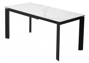 Стол CORNER 120 MATTE STATUARIO Белый мрамор матовый керамика, стекло/ черный каркас, ®DISAUR в Игре - igra.ok-mebel.com | фото 6