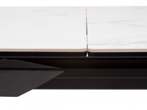 Стол CREMONA 140 HIGH GLOSS STATUARIO Белый мрамор глянцевый, керамика/ черный каркас, ®DISAUR в Игре - igra.ok-mebel.com | фото 5
