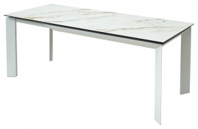 Стол CREMONA 160 KL-188 Контрастный мрамор / белый каркас, ®DISAUR в Игре - igra.ok-mebel.com | фото 3