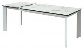 Стол CREMONA 160 KL-188 Контрастный мрамор / белый каркас, ®DISAUR в Игре - igra.ok-mebel.com | фото 6
