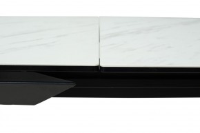 Стол CREMONA 160 KL-99 Белый мрамор матовый, итальянская керамика / черный каркас, ®DISAUR в Игре - igra.ok-mebel.com | фото 4