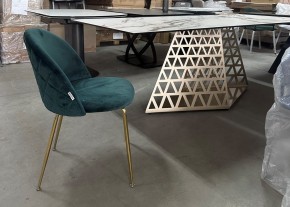 Стол ENNA 220 KL-188 Контрастный мрамор матовый, итальянская керамика/ каркас цвета шампань, ®DISAUR в Игре - igra.ok-mebel.com | фото 7
