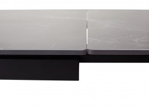 Стол FORIO 160 MATT BLACK MARBLE SOLID CERAMIC / BLACK, ®DISAUR в Игре - igra.ok-mebel.com | фото 2