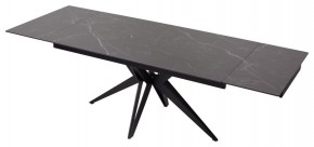 Стол FORIO 160 MATT BLACK MARBLE SOLID CERAMIC / BLACK, ®DISAUR в Игре - igra.ok-mebel.com | фото 5