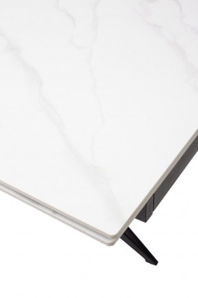 Стол FORIO 160 MATT WHITE MARBLE SOLID CERAMIC / BLACK, ®DISAUR в Игре - igra.ok-mebel.com | фото 9