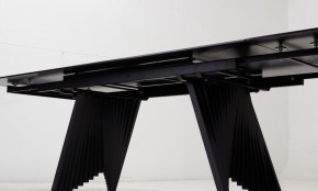 Стол IVAR 180 MARBLES KL-80 Серый мрамор, итальянская керамика, ®DISAUR в Игре - igra.ok-mebel.com | фото 3