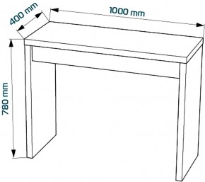 Стол косметический Энкель 100 белый в Игре - igra.ok-mebel.com | фото 2