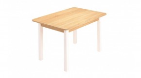Стол ЛДСП (опоры белые) дуб сонома в Игре - igra.ok-mebel.com | фото