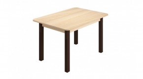 Стол ЛДСП (опоры черные) ясень шимо светлый в Игре - igra.ok-mebel.com | фото