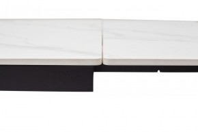 Стол LIVORNO 180 MATT WHITE MARBLE SOLID CERAMIC / BLACK, ®DISAUR в Игре - igra.ok-mebel.com | фото 3