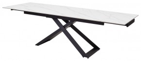 Стол LIVORNO 180 MATT WHITE MARBLE SOLID CERAMIC / BLACK, ®DISAUR в Игре - igra.ok-mebel.com | фото 8