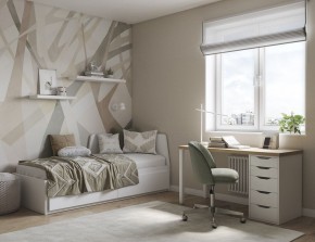 Стол письменный Ингар 2/5Т 140x75x55, дуб беленый/белый в Игре - igra.ok-mebel.com | фото 4