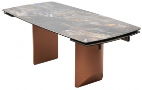 Стол ПУАНТО 200 TITANIUM LAWA NERO, керамика / МЕДЬ каркас М-City в Игре - igra.ok-mebel.com | фото 8