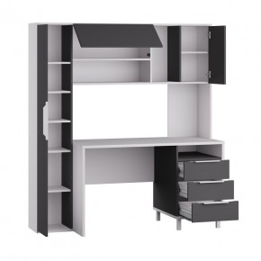 Стол рабочий 12.95 N Комфорт (Белый премиум, Серый Шифер) в Игре - igra.ok-mebel.com | фото 2