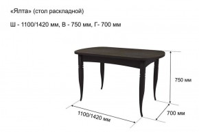 Стол раскладной Ялта (опоры массив резной) в Игре - igra.ok-mebel.com | фото 7