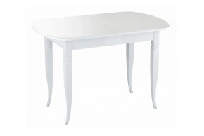 Стол раскладной со стеклом (опоры массив резной) "Хоста" в Игре - igra.ok-mebel.com | фото 3