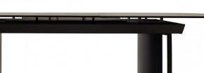 Стол RASMUS 160 KL-80 Серый мрамор, итальянская керамика / черный каркас, ®DISAUR в Игре - igra.ok-mebel.com | фото 4
