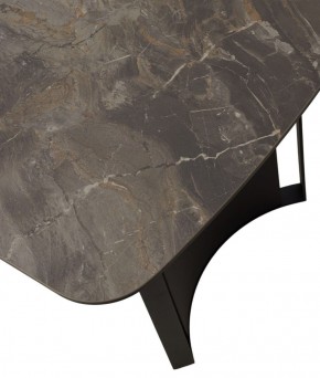 Стол RASMUS 160 KL-80 Серый мрамор, итальянская керамика / черный каркас, ®DISAUR в Игре - igra.ok-mebel.com | фото 9