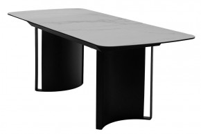 Стол RASMUS 160 TL-45 Белый мрамор, испанская керамика / черный каркас, ®DISAUR в Игре - igra.ok-mebel.com | фото 4