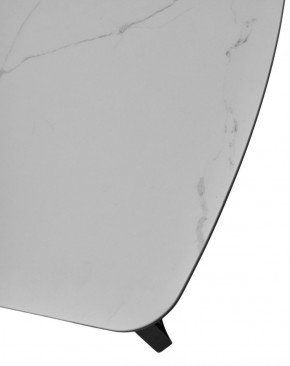 Стол RASMUS 160 TL-45 Белый мрамор, испанская керамика / черный каркас, ®DISAUR в Игре - igra.ok-mebel.com | фото 6