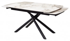 Стол RIVOLI 140 GLOSS LUXURY PANDORA SOLID CERAMIC / BLACK, ®DISAUR в Игре - igra.ok-mebel.com | фото 5