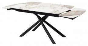 Стол RIVOLI 140 GLOSS LUXURY PANDORA SOLID CERAMIC / BLACK, ®DISAUR в Игре - igra.ok-mebel.com | фото 6