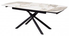 Стол RIVOLI 140 GLOSS LUXURY PANDORA SOLID CERAMIC / BLACK, ®DISAUR в Игре - igra.ok-mebel.com | фото 7