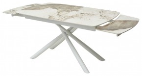 Стол RIVOLI 140 GLOSS LUXURY PANDORA SOLID CERAMIC / WHITE, ®DISAUR в Игре - igra.ok-mebel.com | фото 8