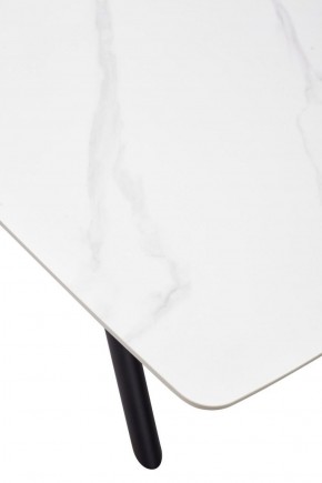 Стол RIVOLI 140 MATT WHITE MARBLE SOLID CERAMIC / BLACK, ®DISAUR в Игре - igra.ok-mebel.com | фото 9