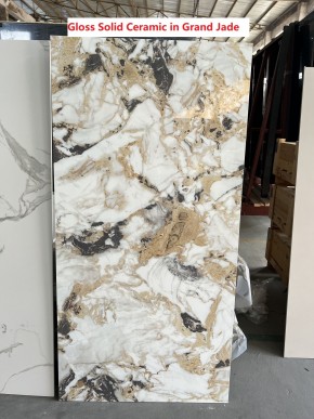 Стол TERAMO 135 GLOSS GRAND JADE SOLID CERAMIC, керамика, поворотн.механизм / Черный каркас, ®DISAUR в Игре - igra.ok-mebel.com | фото 7