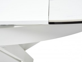 Стол TRENTO 120 HIGH GLOSS STATUARIO Белый мрамор глянцевый, керамика/ белый каркас, ®DISAUR в Игре - igra.ok-mebel.com | фото 10