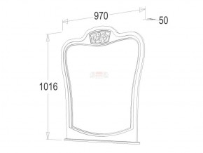 Стол туалетный + Зеркало навесное Ольга-12 (МДФ) в Игре - igra.ok-mebel.com | фото 6