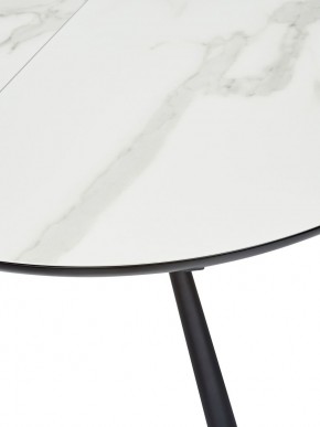 Стол VOLAND BIANCO TL-45 испанская керамика/ BLACK "белый мрамор" М-City в Игре - igra.ok-mebel.com | фото 2