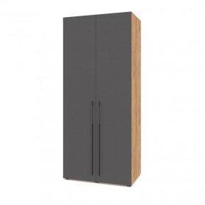 СТОУН С22 Шкаф 2-х створчатый (золотой дуб/графит) в Игре - igra.ok-mebel.com | фото