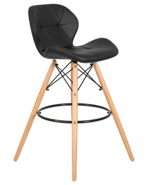 Стул барный DOBRIN BUTTERFLY BAR, ножки светлый бук, цвет чёрный в Игре - igra.ok-mebel.com | фото 2