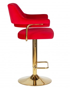 Стул барный DOBRIN CHARLY GOLD, красный велюр (MJ9-45) в Игре - igra.ok-mebel.com | фото 3