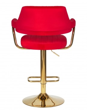 Стул барный DOBRIN CHARLY GOLD, красный велюр (MJ9-45) в Игре - igra.ok-mebel.com | фото 5
