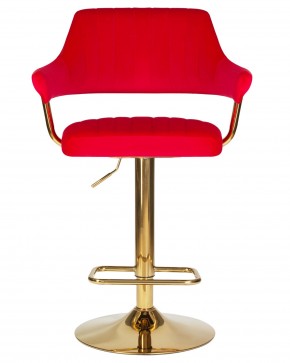 Стул барный DOBRIN CHARLY GOLD, красный велюр (MJ9-45) в Игре - igra.ok-mebel.com | фото 6