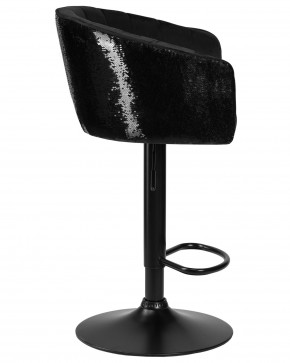Стул барный DOBRIN DARCY BLACK SHINY, черный велюр с черно-золотыми пайетками в Игре - igra.ok-mebel.com | фото 3