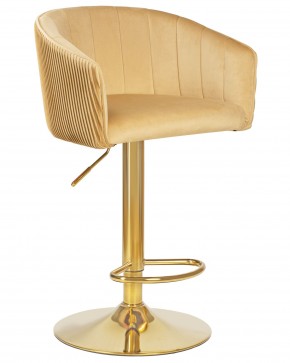 Стул барный DOBRIN DARCY GOLD, песочный велюр (1922-3) в Игре - igra.ok-mebel.com | фото