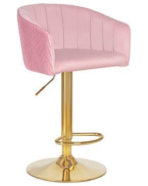 Стул барный DOBRIN DARCY GOLD, розовый велюр (1922-16) в Игре - igra.ok-mebel.com | фото