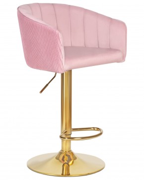 Стул барный DOBRIN DARCY GOLD, розовый велюр (1922-16) в Игре - igra.ok-mebel.com | фото 2