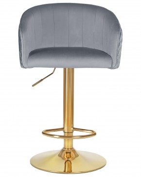 Стул барный DOBRIN DARCY GOLD, серый велюр (1922-19) в Игре - igra.ok-mebel.com | фото 6