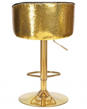 Стул барный DOBRIN DARCY GOLD SHINY, черный велюр с золотыми пайетками в Игре - igra.ok-mebel.com | фото 5