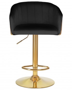 Стул барный DOBRIN DARCY GOLD SHINY, черный велюр с золотыми пайетками в Игре - igra.ok-mebel.com | фото 6