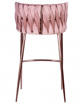 Стул барный DOBRIN EMMA ROSE GOLD, розовый велюр (VF-10) в Игре - igra.ok-mebel.com | фото 5