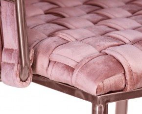 Стул барный DOBRIN EMMA ROSE GOLD, розовый велюр (VF-10) в Игре - igra.ok-mebel.com | фото 7