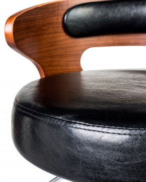Стул барный DOBRIN FRED, коричневое дерево, чёрный в Игре - igra.ok-mebel.com | фото 8